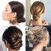 4 Pcs Black Hair Side Combs Hair Fork Clip Set- Hair Pins for Buns Updo French Twist, Stylish Alloy Hair Clips for Women - Buy Online on GoSupps.com