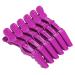 6 Peices Crocodile Hair Sectioning Clips Hairdressing Clips Professional Styling Hair Barrette Plastic Hair Clips for Women and Girls Salon Home Use (Purple)