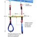 Lily's Things Trapeze Swing Bar with Gymnastic Rings - Ninja Warrior Accessories for Kids - Easy Attachment to Home Playground Equipment - Buy Online on GoSupps.com
