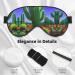 Cactus Desert Print Unisex Sleeping Eye Mask | Soft Comfortable Light-Blocking Sleep Mask for Travel & Relaxation - Buy Online on GoSupps.com