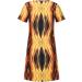 BOXIACEY Women's Geometric Print Casual Summer Dress - V Neck Short Sleeve T-Shirt Maternity Dress in Yellow (X-Large) - Buy Online on GoSupps.com