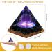 Hopeseed Orgone Pyramid - Amethyst & Obsidian Healing Crystal for Positive Energy, Stress Reduction, Chakra Reiki, and Meditation - Attracts Luck and Success - Buy Online on GoSupps.com