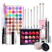 Professional make-up sets mknzome make-up kitchen case filled girls filled women make-up pallet cosmetics eyeshadow lip gloss Christmas gift set 15pcs