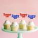 Ercadio 24 Pack Happy Presidents Day Cupcake Toppers Red Blue Glitter President Cupcake Picks America Cupcake Toppers for American Patriotic Theme Party Cake Decoration Supplies - Buy Online on GoSupps.com