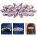 MAGICLULU Rhinestone Spring Hair Accessories Sparkle Hair Clips Bride Hair Clip Girl Hair Accessories Vintage Hair Barrettes Hair Decoration Alloy Delicate Big Hairpin Miss Purple - Buy Online on GoSupps.com