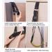 Yoga Fitness Stretching Strap - Improve Flexibility for Rehab Pilates Dance & Gymnastics | Door Flexibility Trainer (Black - Buy Online on GoSupps.com