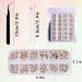 Champagne Diamond Nail Rhinestones | Mixed Size Crystal AB Gemstones for Nail Art DIY | HOINCO Crystal Rhinestones with Tweezers - Buy Online on GoSupps.com