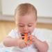Matchstick Monkey Antimicrobial Silicone Teether & Gel Applicator - Orange Monkey BPA Free | Easy-to-Grip Design | 3 Months - Buy Online on GoSupps.com