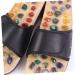 FRCOLOR 1 Pair Massage Slippers Foot Massager Shoe Men Slide Sandals Mens House Slippers Men s Sandals Man Sandals House Shoes for Men Shoes Sandals Mat Wooden Agate Leisure Shoes 38 EU Black - Buy Online on GoSupps.com