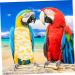 PopetPop Parrot Pilot Diapers - 2 Parts Airsuit for Birds | Yellow Bird Flight Suit & Costume - Buy Online on GoSupps.com