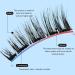 Magnetic Eyelashes Set - 4 Pairs Natural 3D Reusable False Eyelashes with Clips | No Glue Easy Wear DIY Kit Gift - Buy Online on GoSupps.com