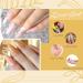 Rechoo Nail Art Gel Liner - Glitter Metallic Gold & Silver Paint for Swirl Nails - French Manicure Grey Gold - Buy Online on GoSupps.com