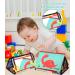 Zawaer Baby Spiegel Toy - Foldable Sensory Fabric Books | High Contrast Montessori Toys for Newborns 3+ Months - Visual Auditory Tactile Stimulation - Buy Online on GoSupps.com
