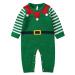 mimixiong Baby Christmas Outfits Knitted Baby Christmas Costumes Long Sleeve Newborn Boys Girls Xmas Romper 3-6 Months Green