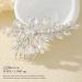 Unicra Silver Bride Wedding Hair Comb - Sparkly Rhinestone Headpiece for Women and Girls - Buy Online on GoSupps.com