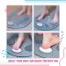 Flexible TPE Foot Scrubber Shower Mat with Pumice Stone - 80x40 cm, Anti-Slip & No-Slip Shower Mat for Exfoliation and Feet Massage - Buy Online on GoSupps.com