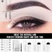 YOOMIA Eyebrow Stamp Stencil Kit - Waterproof Brow Shaping Set with Hairline Shadow Powder (Medium Brown) - Buy Online on GoSupps.com