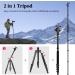 Victiv 81-inch Professional Camera Tripod with Monopod, Aluminum DSLR Tripod for Travel - 360 Degree Ball Head, Phone Mount - Compatible with Canon, Nikon, Sony - Black - Buy Online on GoSupps.com