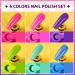 Glamonade Fluorescent Nail Polish Set - 6 Vibrant Colors, Water Based Formula, Non-Toxic, 0.24 oz Each, Rounded Brush Design - Ideal for Beginners - Buy Online on GoSupps.com