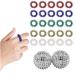 25 pieces finger massage ring+2 pieces magnetic acupressure balls 5 colors spiky sensory finger rings anti -stress acupressure rings acupuncture acupressure arthrosis skills ring massage
