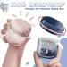 Denture Cups with Strainer Basket & Portable Case - Travel-Friendly Denture Holder Set with Brush, Mirror & Retainer Cleaner (Pink) - Buy Online on GoSupps.com