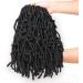 Xtrend 6 Packs 12 Inch Natural Black Nu Faux Locs Crochet Braids Hair Synthetic Pre Looped Soft Dreadslocks Braiding Hair Fashion Short Goddess Faux Locs Curly Wavy Hair Extensions 18strands/pack 1B# 12 Inch (Pack of 6) 1B# - Buy Online on GoSupps.com