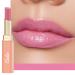 Oulac Warm Pink Lipstick - Moisture Shine Hydrating Lipstick & Tinted Lip Balm for Dry Lips Medium Coverage Lip Colour | Juicy Look Glossy Finish Vegan Cruelty-Free First Love (07)