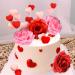 LaVenty 12 PCS Mothers Day Cake Topper Rose Flower Cake Topper Decoration Heart Love Cake Topper Decoration Mothers Day Gift Mothers Day Suprise For Her Pink - Buy Online on GoSupps.com