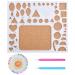 1 Set of Paper Quilling Template Board Quilling Mould with 2pcs Quilling Slotted Tools and 40pcs Pearl Head Pins for DIY Paper Craft