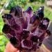 Natural Crystal Rough Natural Purple Crystal Cluster Specimen Home Office Degaussing Decor Gemstones (Size : 810-900g)