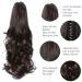 Parxitn 40cm Clip-In Ponytail Extension - Synthetic Claw Hair Addition in Mocca | 16 Inch Pferdeschwanz - Buy Online on GoSupps.com