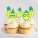 Ercadio 24 Pack Pineapple Cupcake Toppers Green Glitter Donut Cupcake Picks Hawaiian Luau Tropical Summer Aloha Theme Bridal Shower Birthday Party Cake Decorations Supplies b-pineapples - Buy Online on GoSupps.com