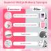 Fauxomor 54-Piece Latex-Free Makeup Sponge Set - Triangular Beauty Blenders for Liquid Foundation Powder & Cream - Ideal for Travel - White - Buy Online on GoSupps.com
