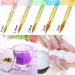 7 Pcs Nail Art Manicure Tool Kit 2 Nail Dappen Dish Acrylic Liquid Powder Crystal Cup Glass Bowl with Lid 5 Acrylic 3D Painting Drawing Nail Brush Pen for Acrylic Liquid Styling Tool - Buy Online on GoSupps.com
