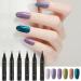  Generisch Set of 6 gel nail pens - Quick drying - 6 colors - No UV nail polish accessories - For professional manicures - Buy Online on GoSupps.com