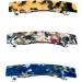 3pcs French Design Barrette Hair Clips Smooth Rectangle Hair Clips Grips Slides Pins Womens Girls Hair Accessories Length 8CM (Multicoloured) - Buy Online on GoSupps.com