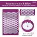 Generise Acupressure Mat & Pillow Set for Pain Relief - Purple/White Spikes - Buy Online on GoSupps.com