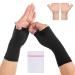 360 RELIEF Wrist and Thumb Support - for Arthritis | Joint Pain Sprain Sports Hand Instability Improve Circulation | for Men and Women | 1 Pair - 2 PCS Small Black with Mesh Laundry Bag | Black S