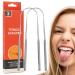 Tongue scraping tongue scraper for adults portable tongue cleaning brush made of stainless steel |Mundschaber tongue scraper to reduce bad breath and tongue cleaning Calakono
