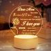 Birthday Gifts for Mum Mum Gifts from Daughter and Son Acrylic Night Light for Mum Birthday Gifts Idea Presents for Mum Mother in Law New Mum Stepmum Night Lamp Mum Gifts Night Light