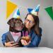 Liebeedd Gray Dog Neck Towel Bandana - Adjustable Dog Costume for Weddings & Birthdays | International Shipping Available - Buy Online on GoSupps.com