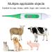 Pet Fever Thermometer Digital Fever Thermometer for Horse Cattle Pet Thermometer Waterproof Animal Thermometer with LCD Screen for Pigs Sheep Cattle Dogs Cat - Buy Online on GoSupps.com