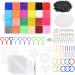 BUYGOO 13000Pcs 2.6mm Mini Fuse Bead Kit, Pixel Art Bead, 24 Colors DIY Art Craft Fuse Beads Set, Perler Beads for Adults and DIY Enthusiasts with Pegboards, Pattern Cards, Tweezers and Ironing Paper