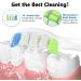 Ruaoqee Electric Toothbrush Replacement Heads - 8 Pack Compatible with Philips Sonicare Snap-on Toothbrushes - Buy Online on GoSupps.com