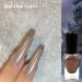 Glitter Nail Polish Aurora Pink Silvery Holographic Quick Dry Nail Gel Varnish Shimmering Metallic Shining Sparkling Long Lasting No Need Cure DIY Nail Art Manicure at Home - Buy Online on GoSupps.com