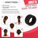 Glamza Women's Magic Hair Bun Snap Styling Donut Former French Twist Band Maker (Dark Brown) - Buy Online on GoSupps.com