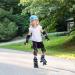 Nattork Kids Roller Skates - Adjustable Quad Skates with Light up Wheels, Blue, Small (10C-13C) - Buy Online on GoSupps.com