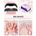 Birshe Geln gel Lamp UV LED 168W - Professional Portable Nail Dryer with Timer & LCD Display | Gel Nail Polish Drying - Playful Pink - Buy Online on GoSupps.com