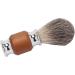 Premium Travel Shaving Brush - Stainless Steel Handle | Friendly Portable Brush for Cream Foam & Soap (Brown) - Buy Online on GoSupps.com