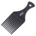 Fine Lines Afro Pick Comb - Premium Plastic Antistatic Afro Hair Comb for Curly or Thick Hair - Heat & Impact Resistant Afro Hair Combs Afro Hir Comb for Styling Plastic Tail Combs
